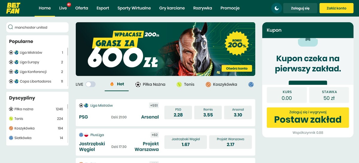 Betfan Homepage