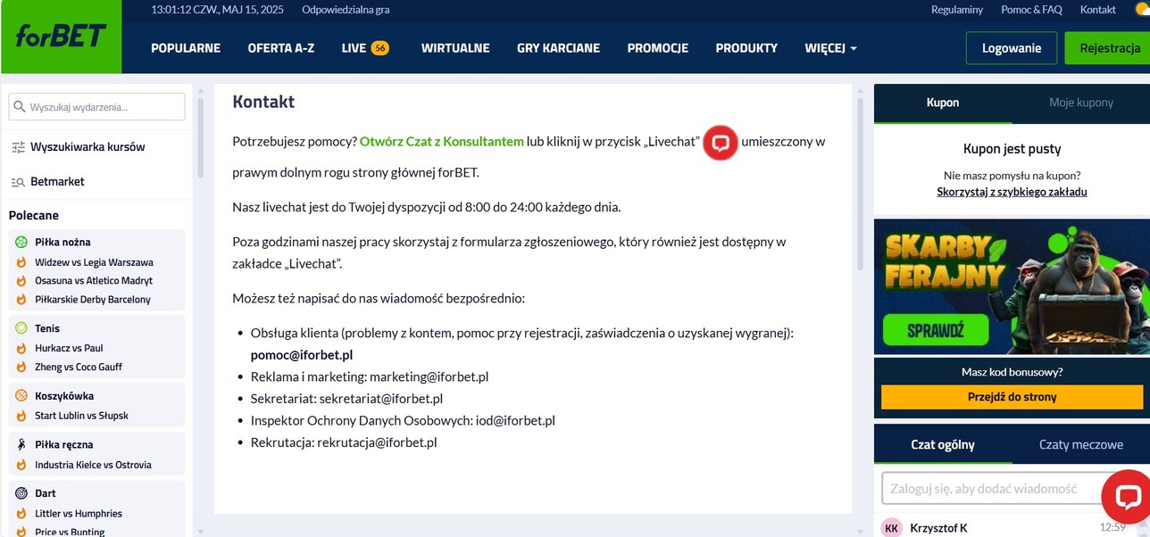 iforbet Kontakt