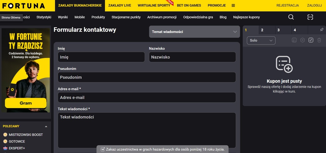 Kontakt Fortuna