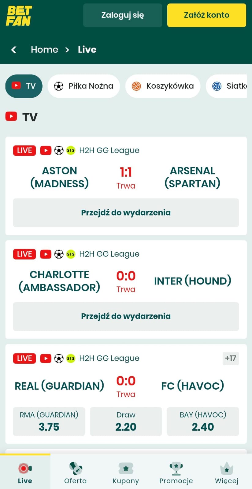 Betfan Live 