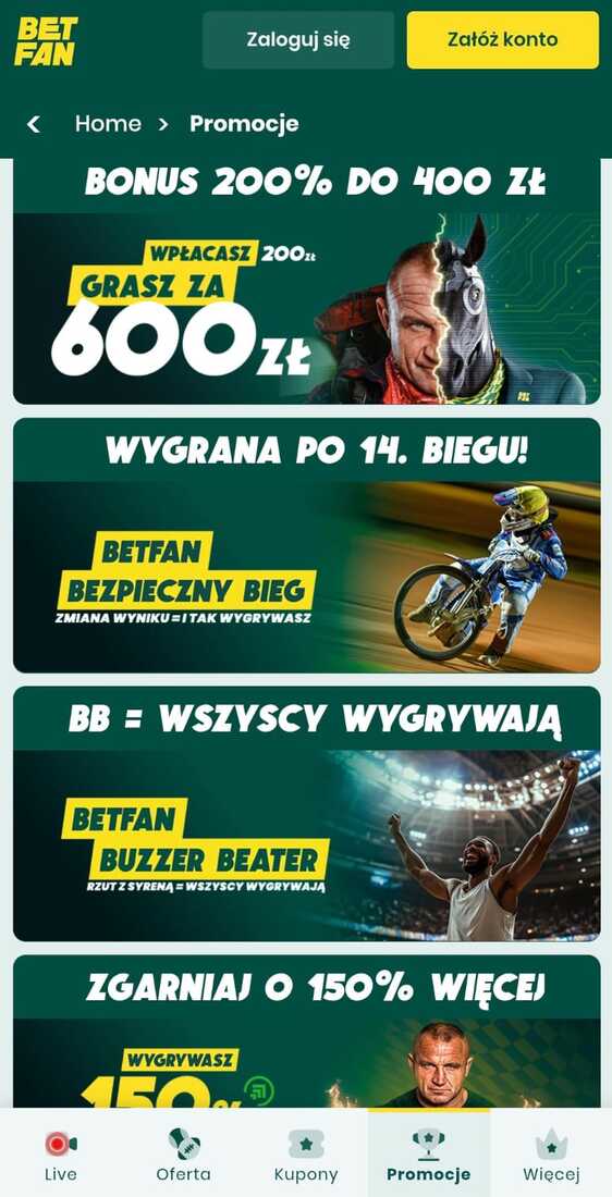 Promocje Betfan