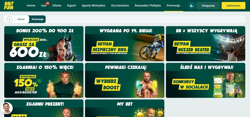 Promocje Betfan