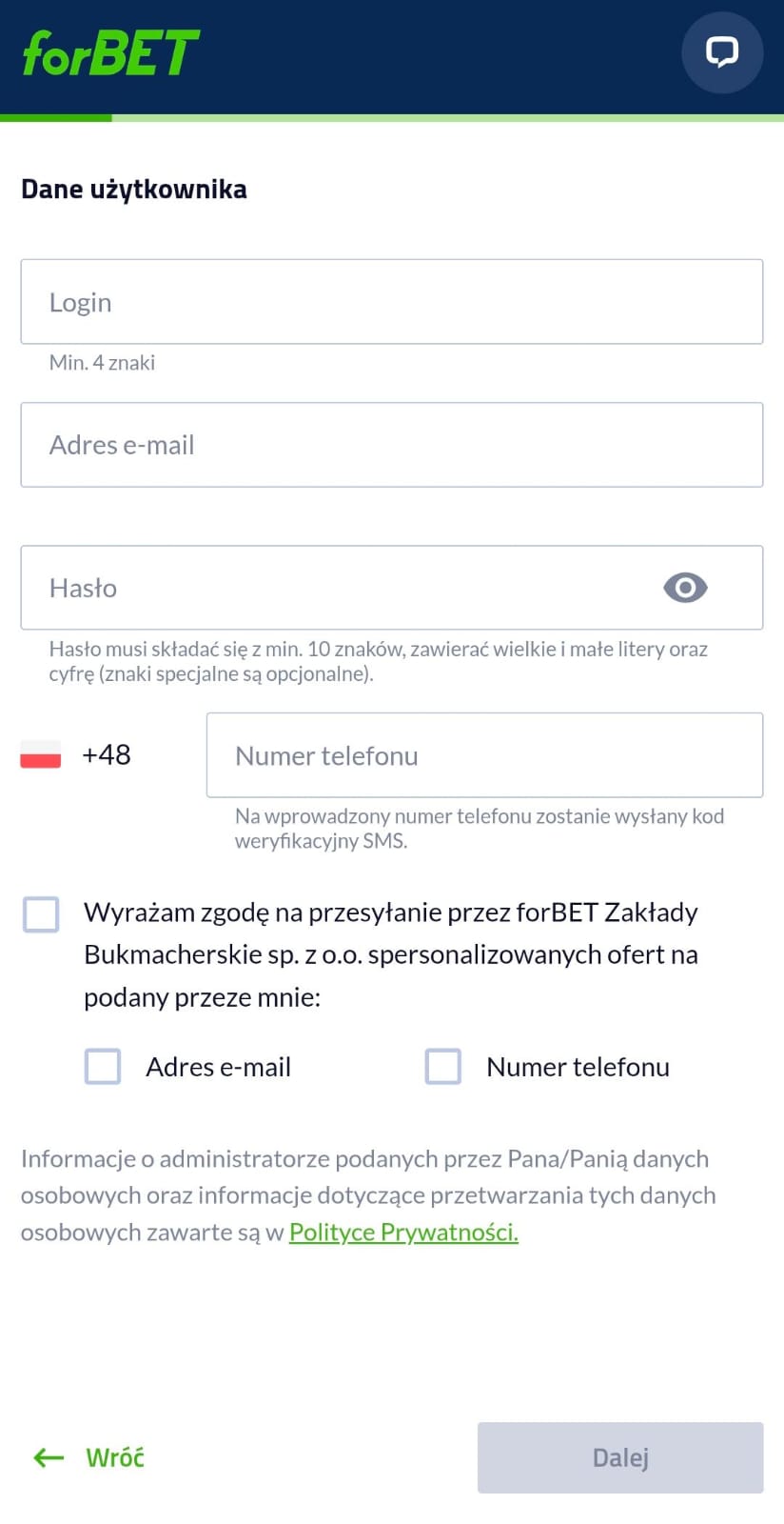 Registro iforbet