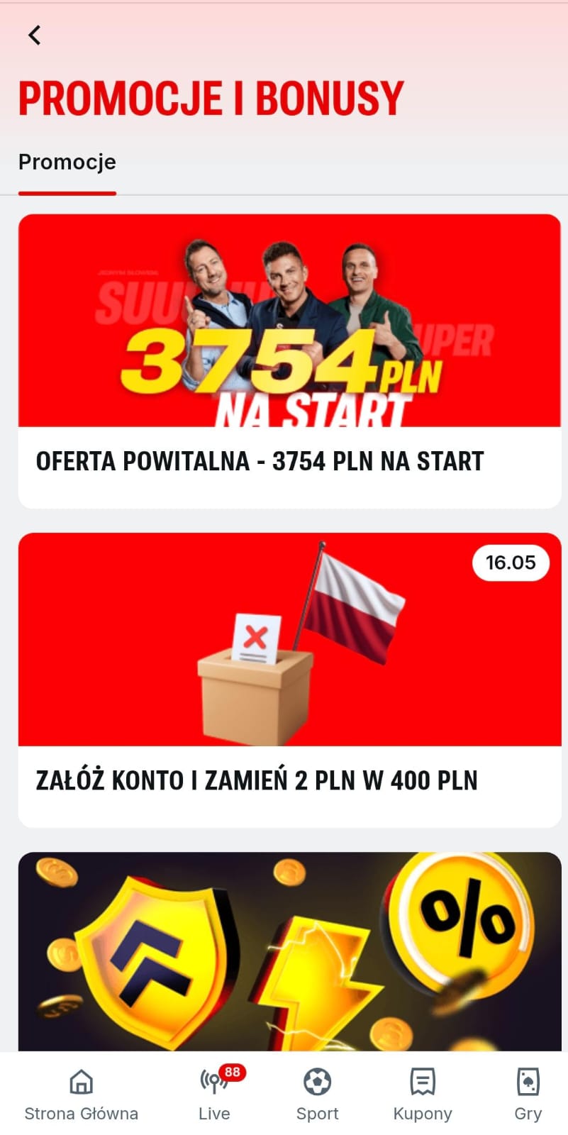 Promocje Superbet