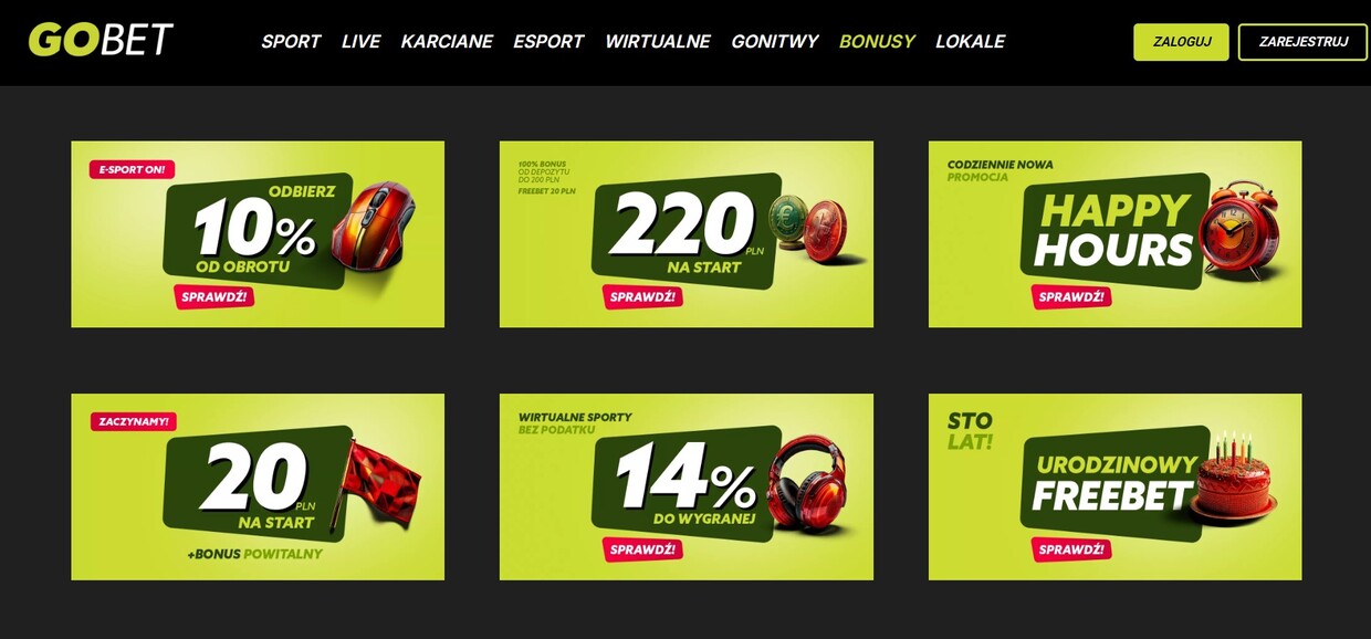 Bonusy Gobet Poland