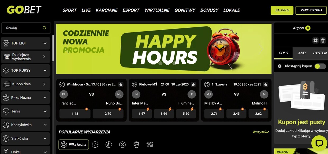 Homepage Gobet Poland