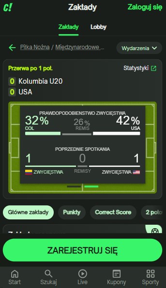 Live Betting Comeon