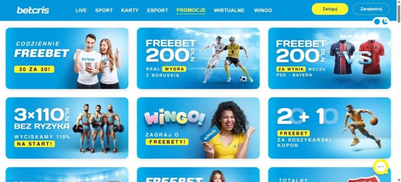 Betcris Promocje Poland pc