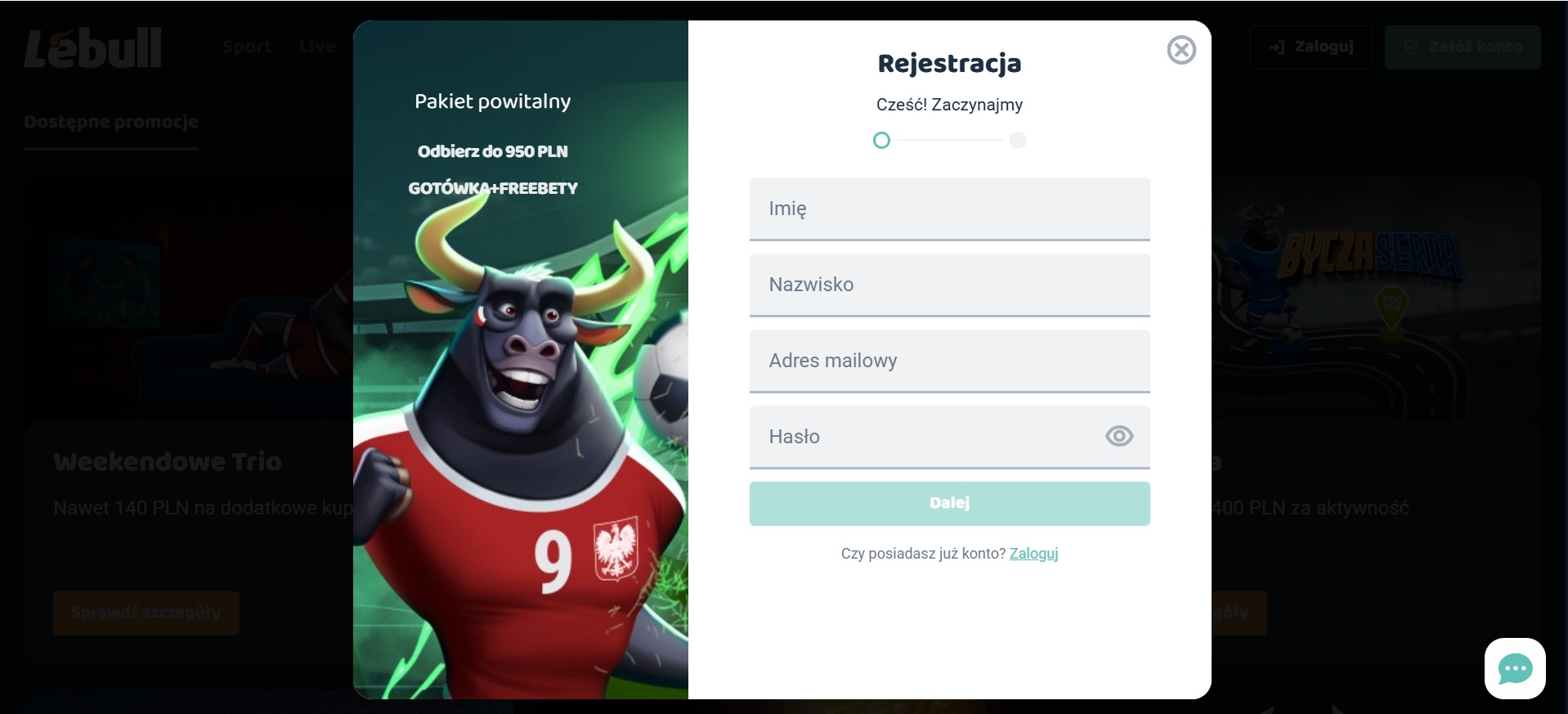 Lebull Polska Registracja